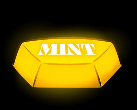 mint button